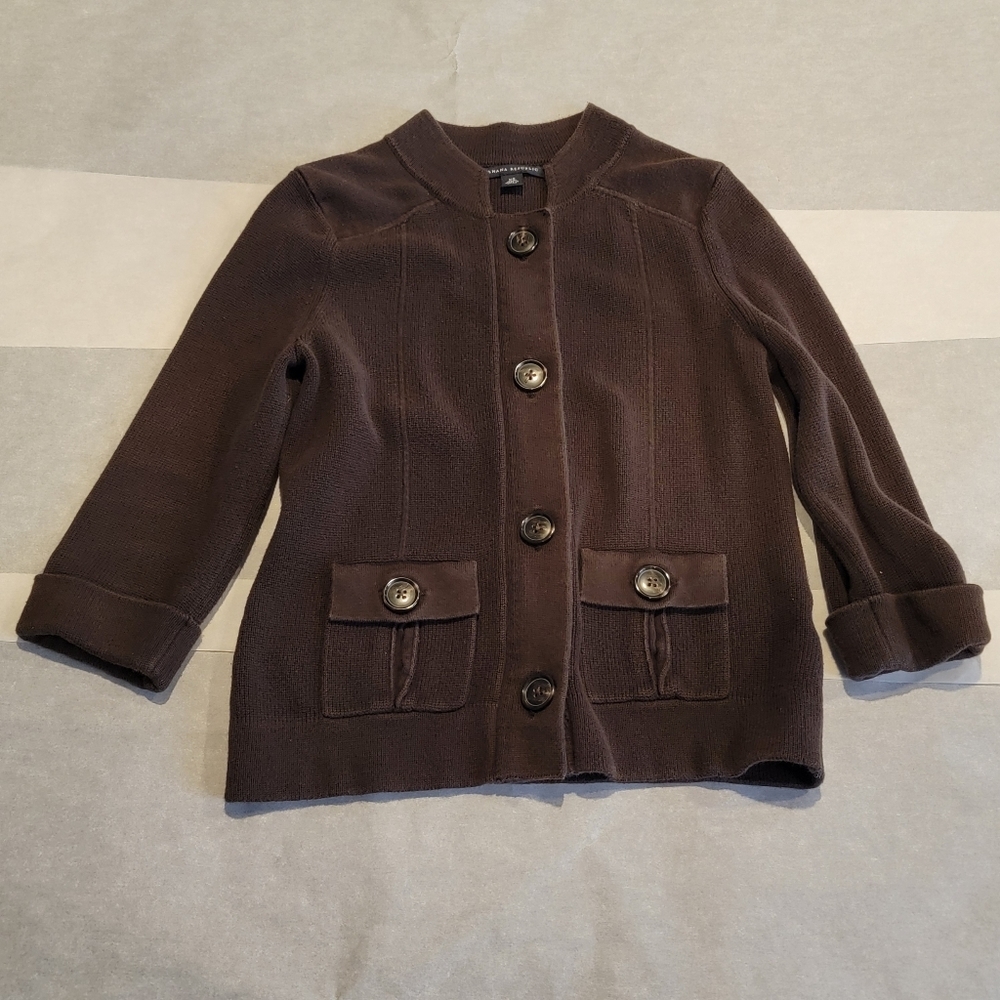 Banana Republic Brown Cardigan Sweater Women's XS